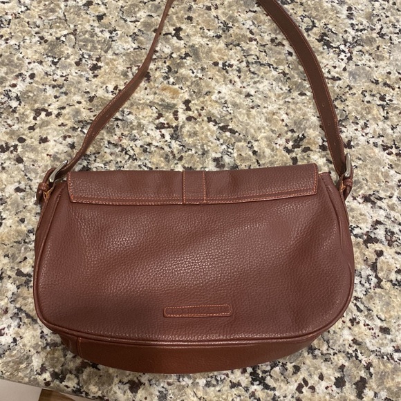 BCBG Max Azria y2K handbag brown pebbled leather shoulder bag - Picture 7 of 9